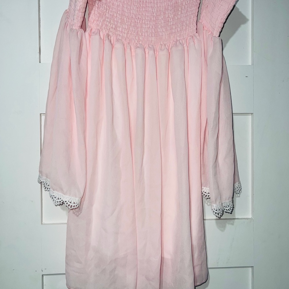 Elegant Pink Midi Dress